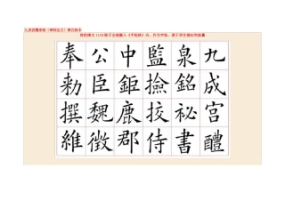 九成宫醴泉铭碑刻全文黑白版本