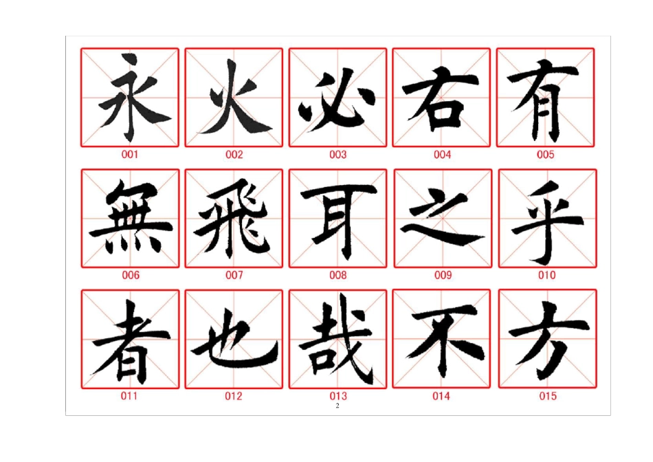 书法名家-田英章硬软笔楷书行书字帖_第2页