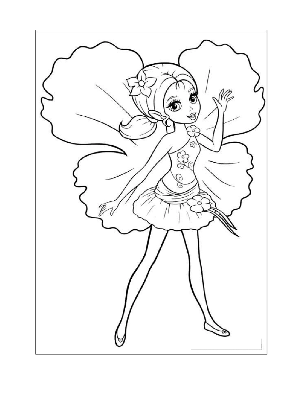 二十一张儿童公主涂色简笔画_第2页