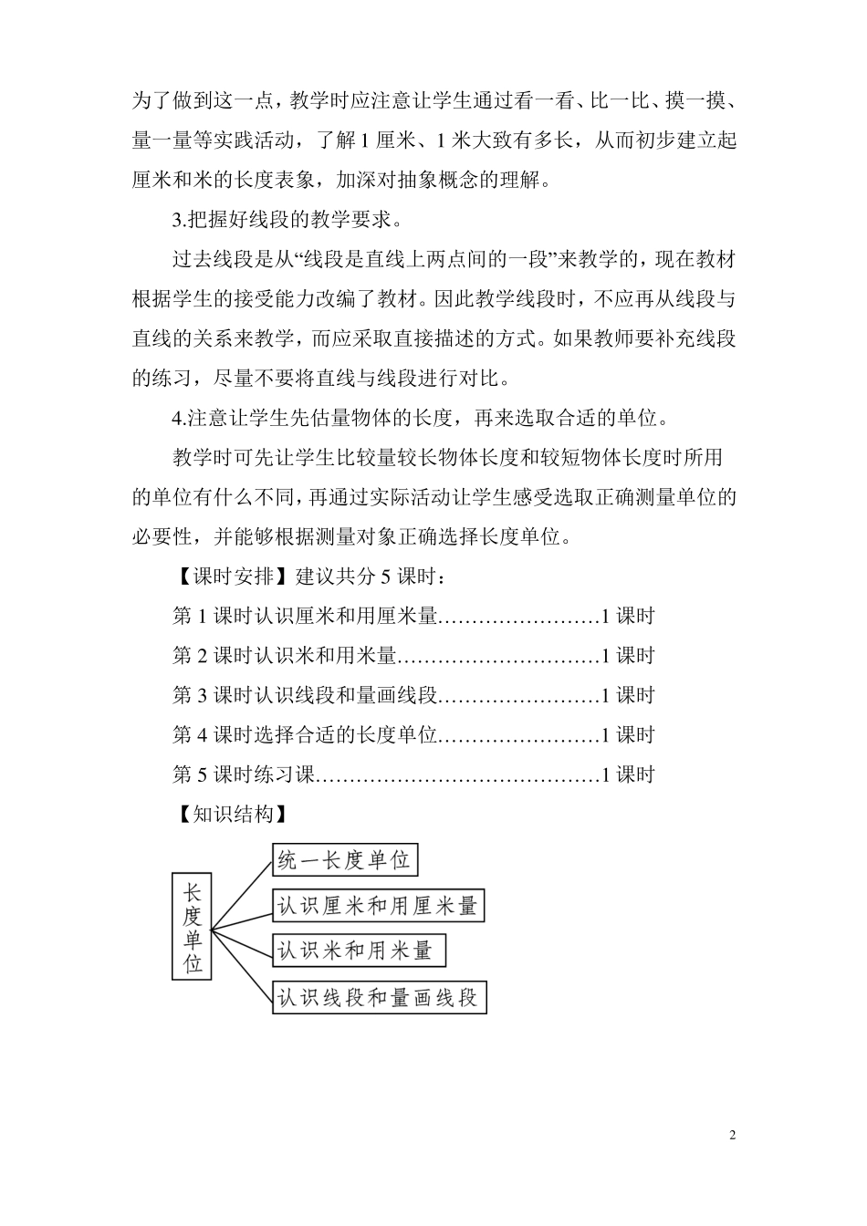 二年级上数学教案认识厘米和用厘米量_第2页