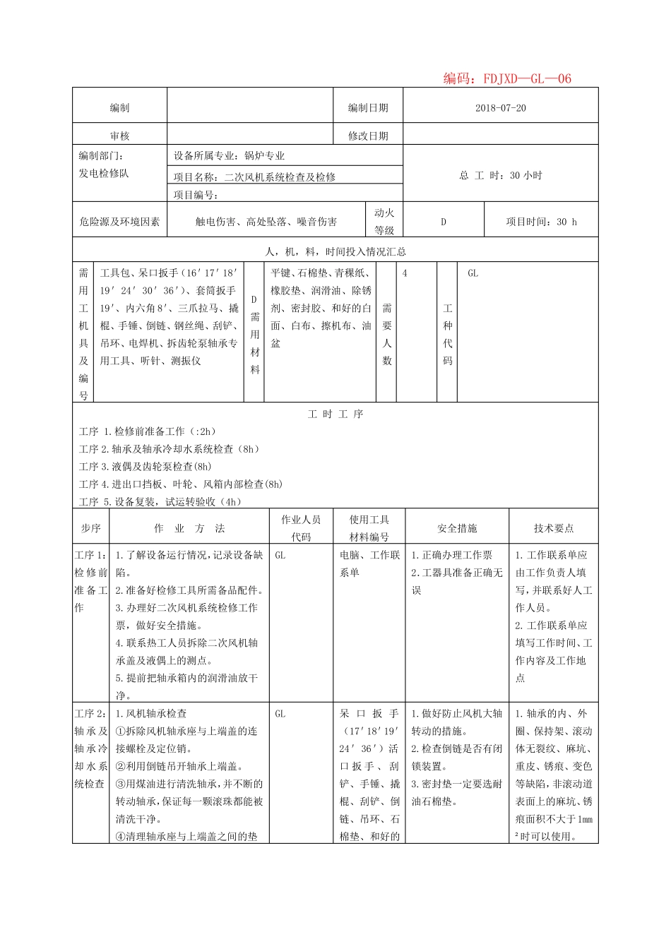 二次风机系统检查及检修_第1页