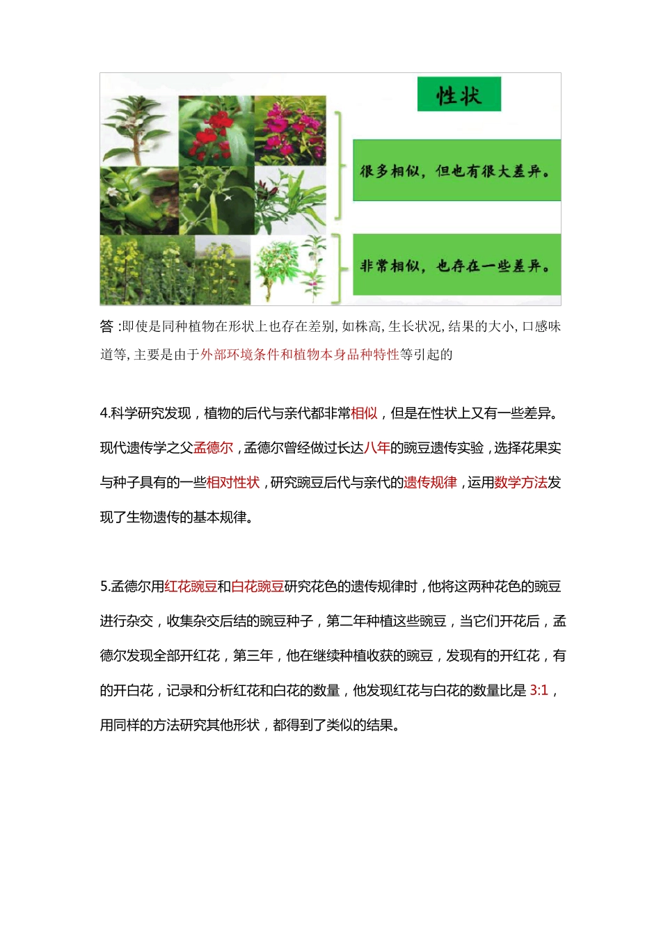 五上科学后代与亲代知识梳理_第2页