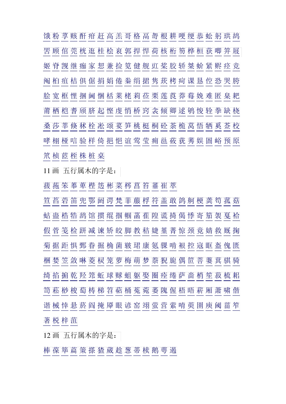 五行属木的字_第3页