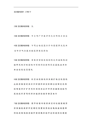 五行属木的字大全