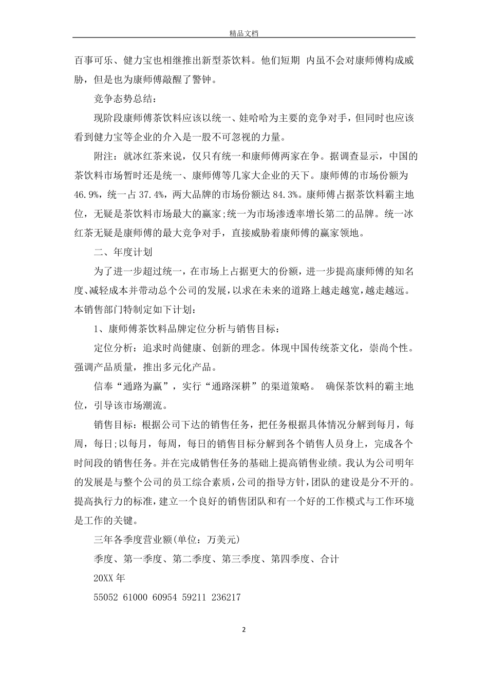 产品销售总结报告_第2页