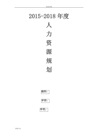 人力资源发展规划2012018