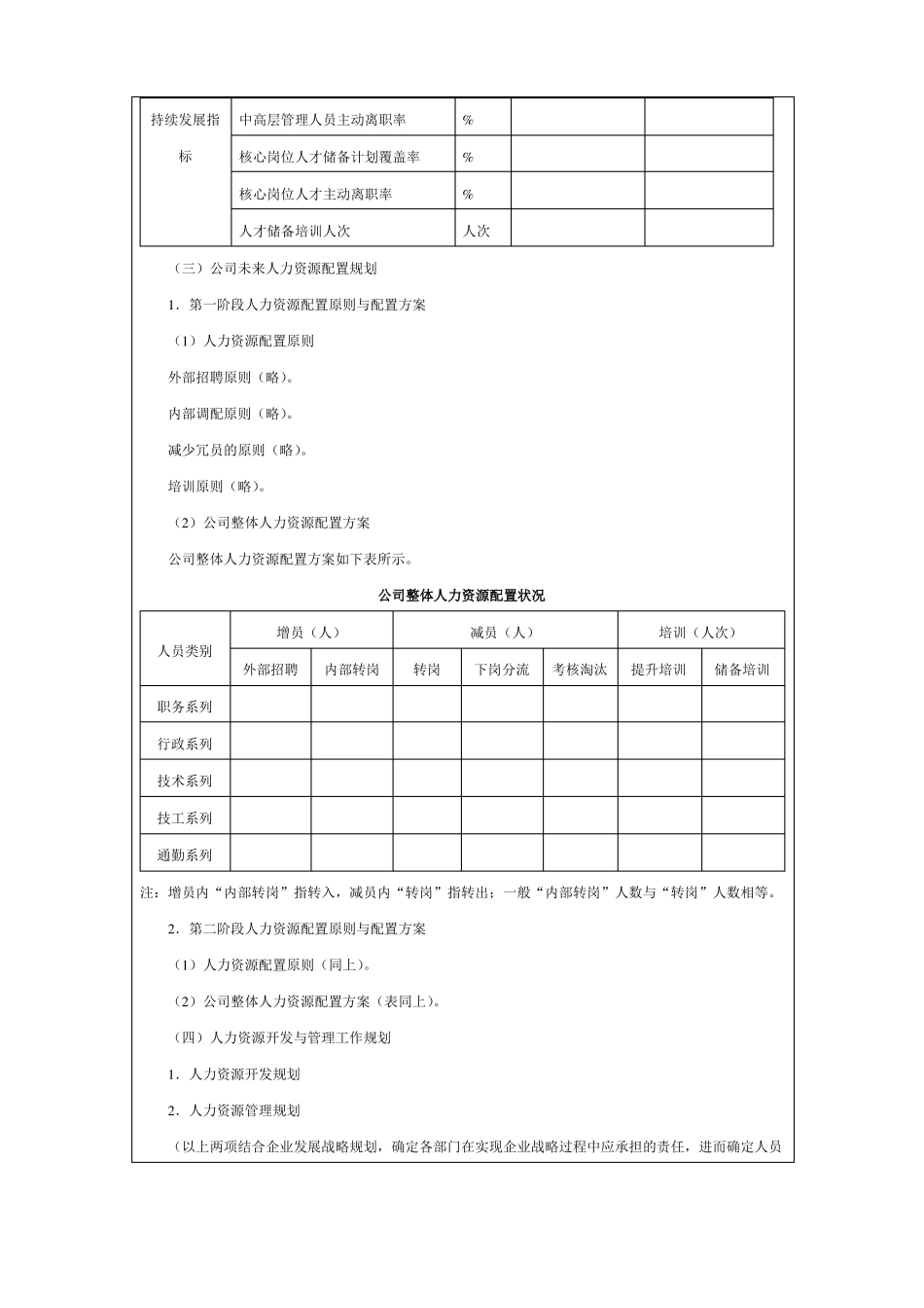 人力资源战略规划书模板_第2页