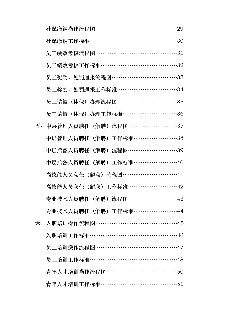 人力资源管理工作流程图与工作标准_第2页