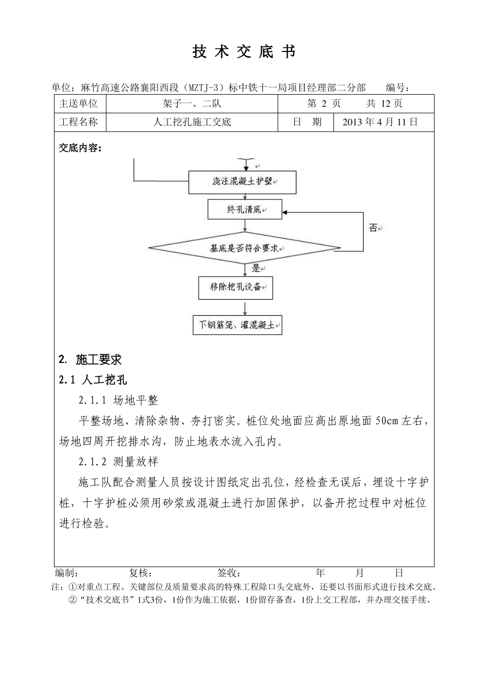 人工挖孔桩技术交底_第2页