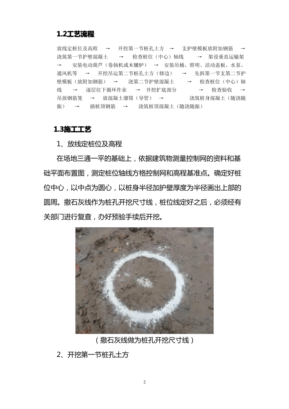人工挖孔桩施工工艺及质量标准_第2页