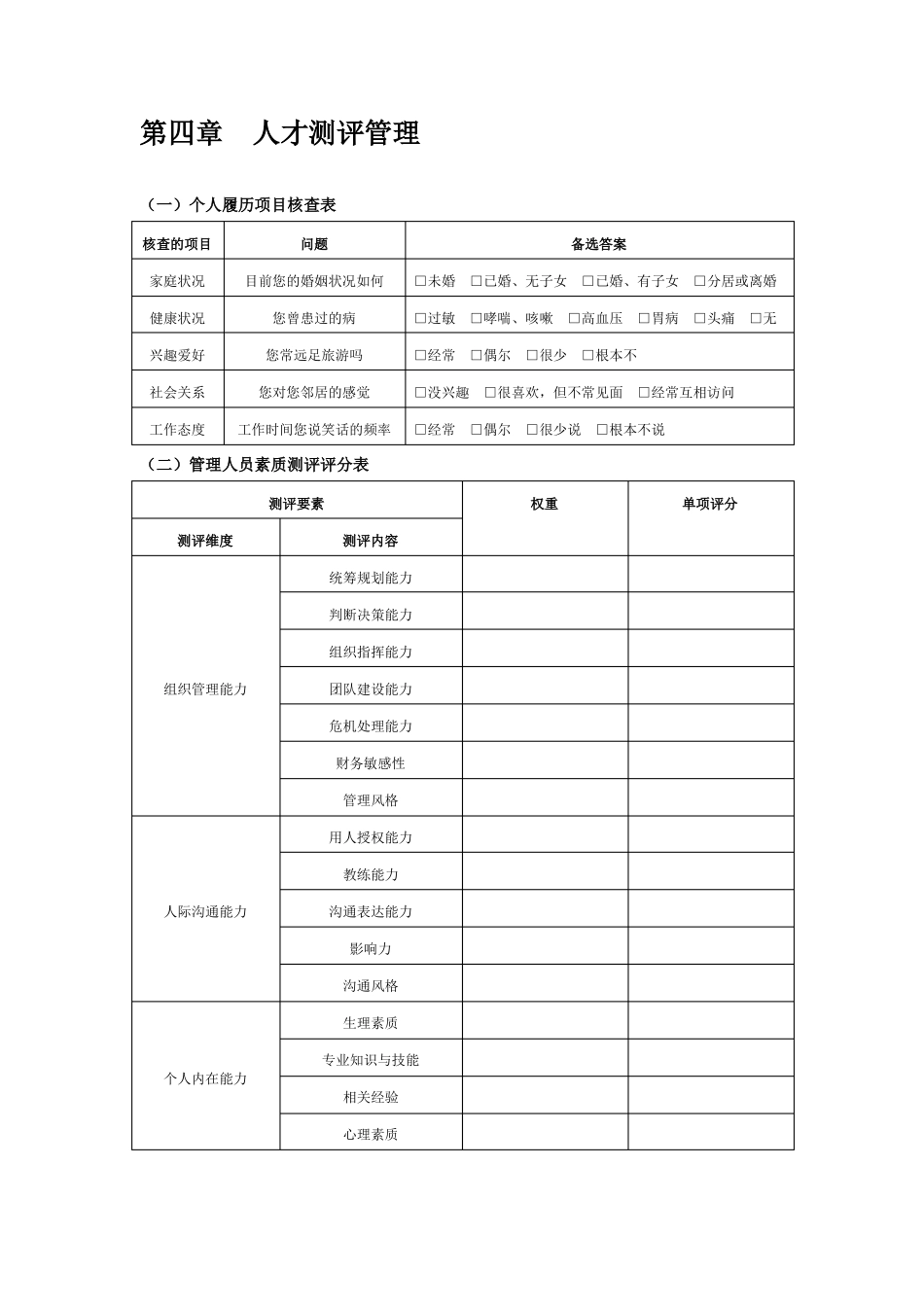 人才测评表格_第1页