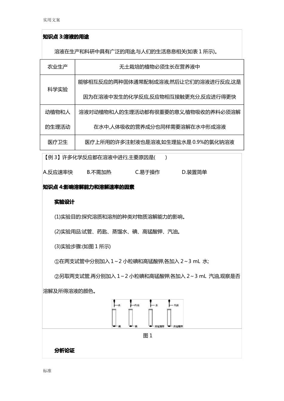 人教版九年级化学下册溶液知识点_第3页