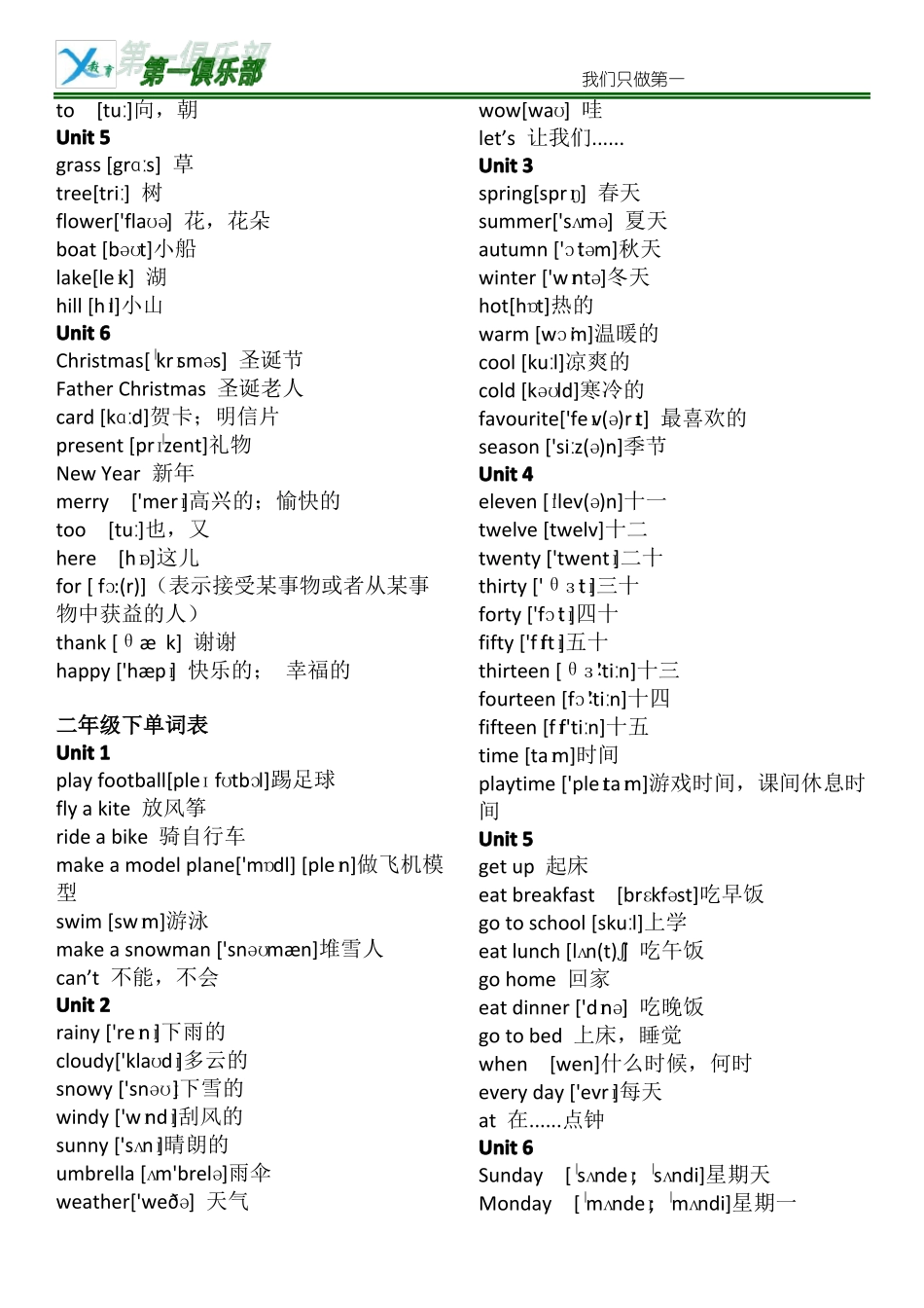 人教版单词6年级有音标_第3页