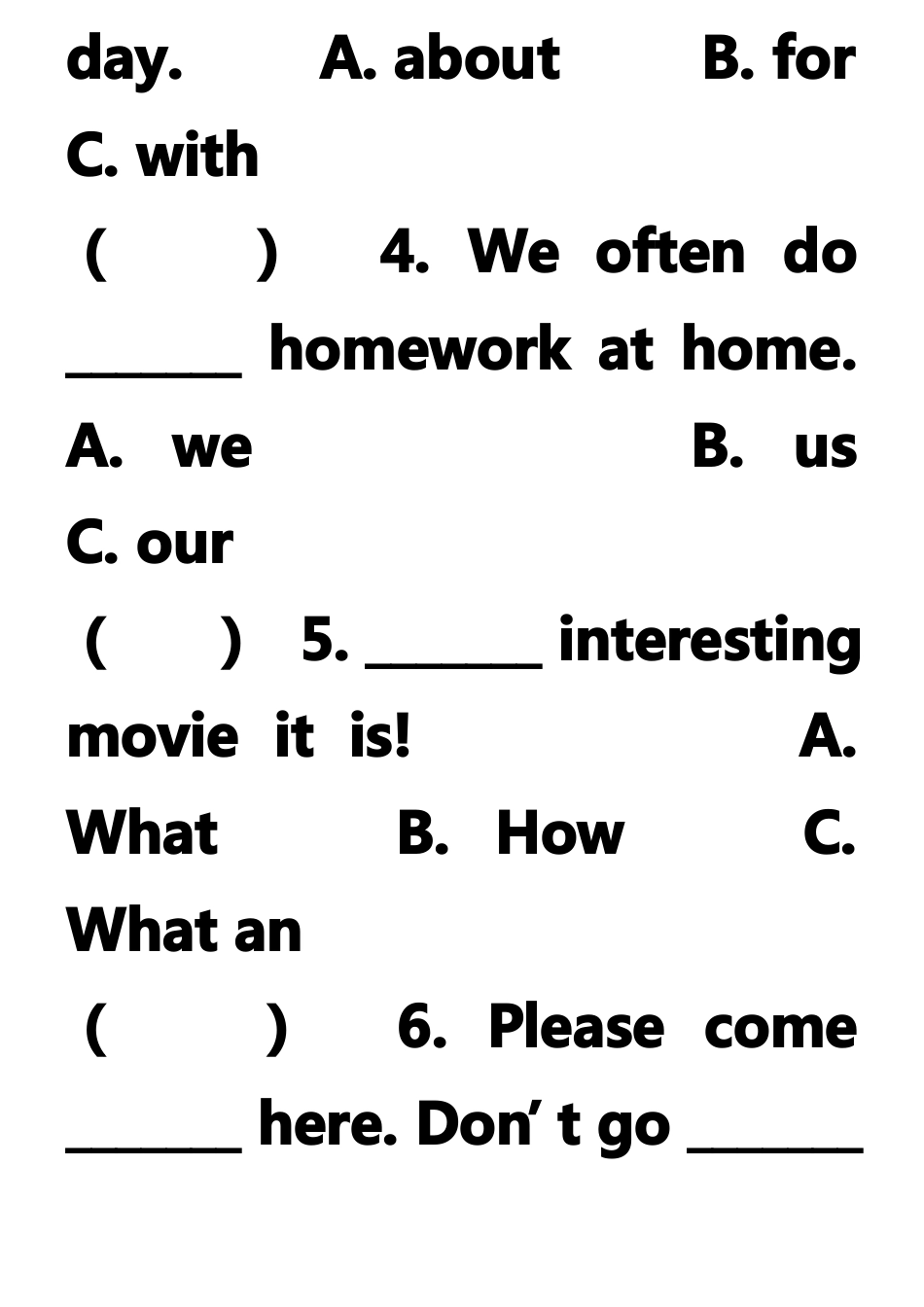 人教版新目标七年级英语下册Unit2单元检测卷含答案详解_第2页