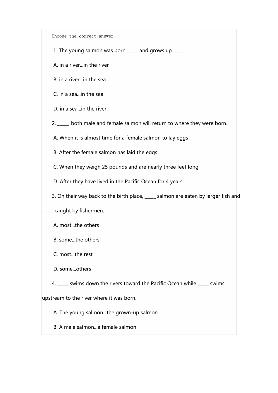 人教版英语七下阅读和完型20篇_第2页