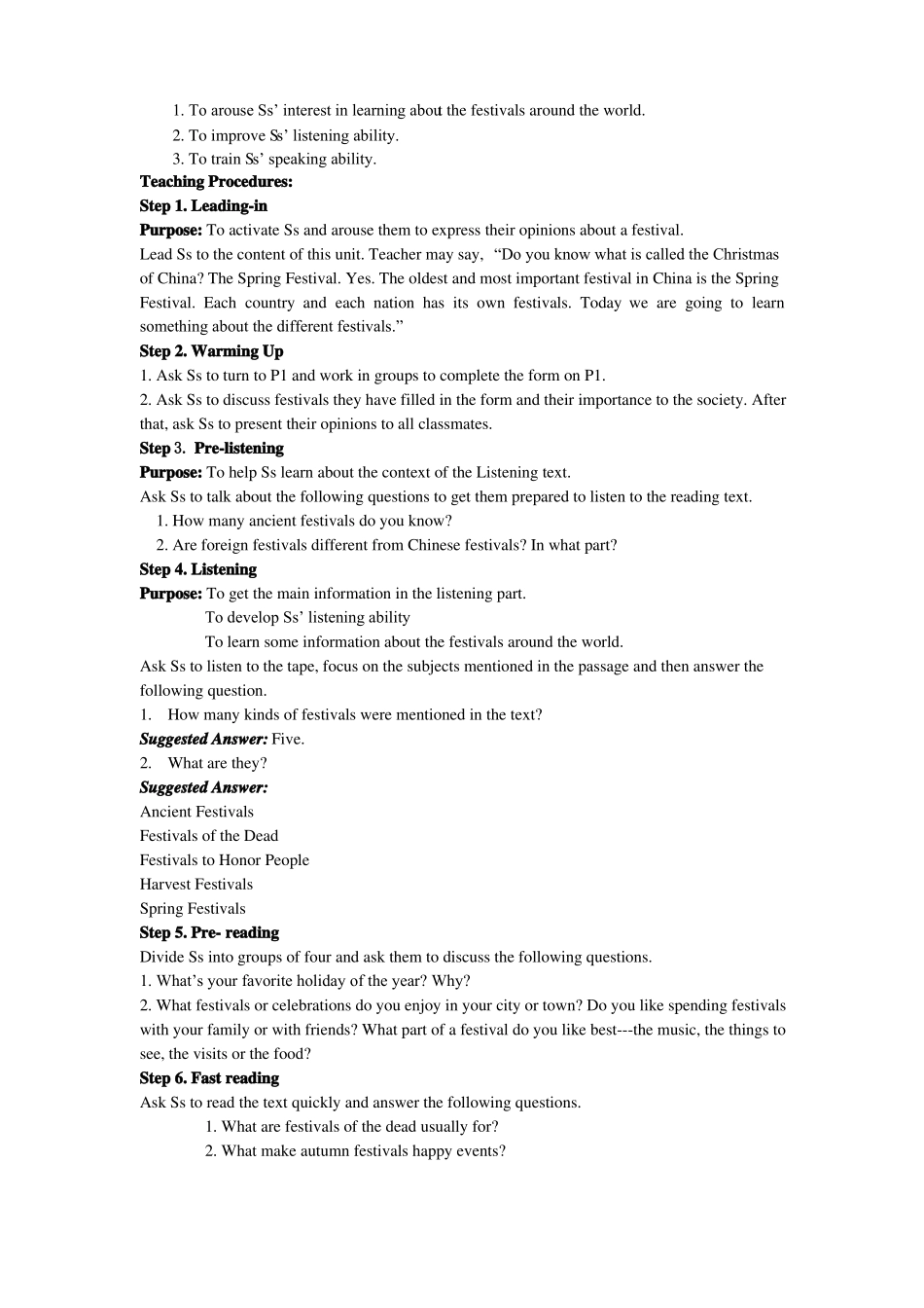 人教版英语必修三-Unit-全单元教案_第2页