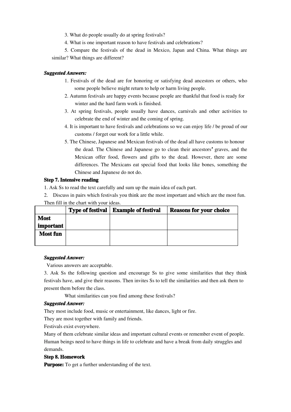 人教版英语必修三-Unit-全单元教案_第3页