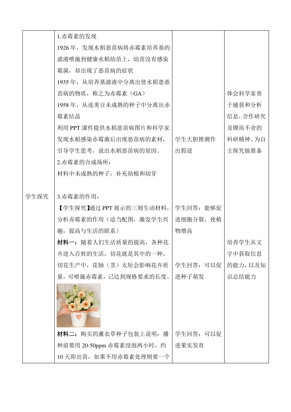 人教版高中生物必修三其他植物激素教案_第3页