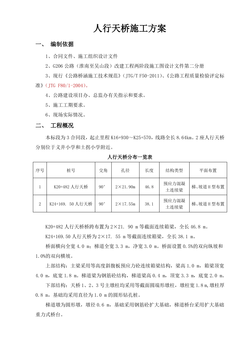 人行天桥施工方案_第1页