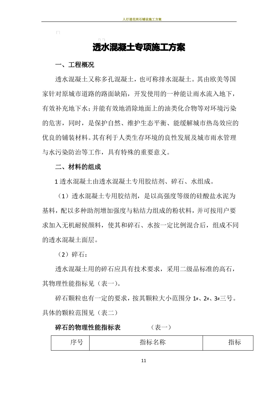 人行道透水混凝土专项施工方案_第1页