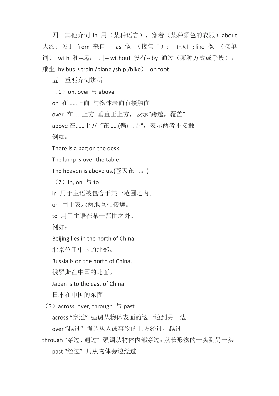 介词专项训练_第2页