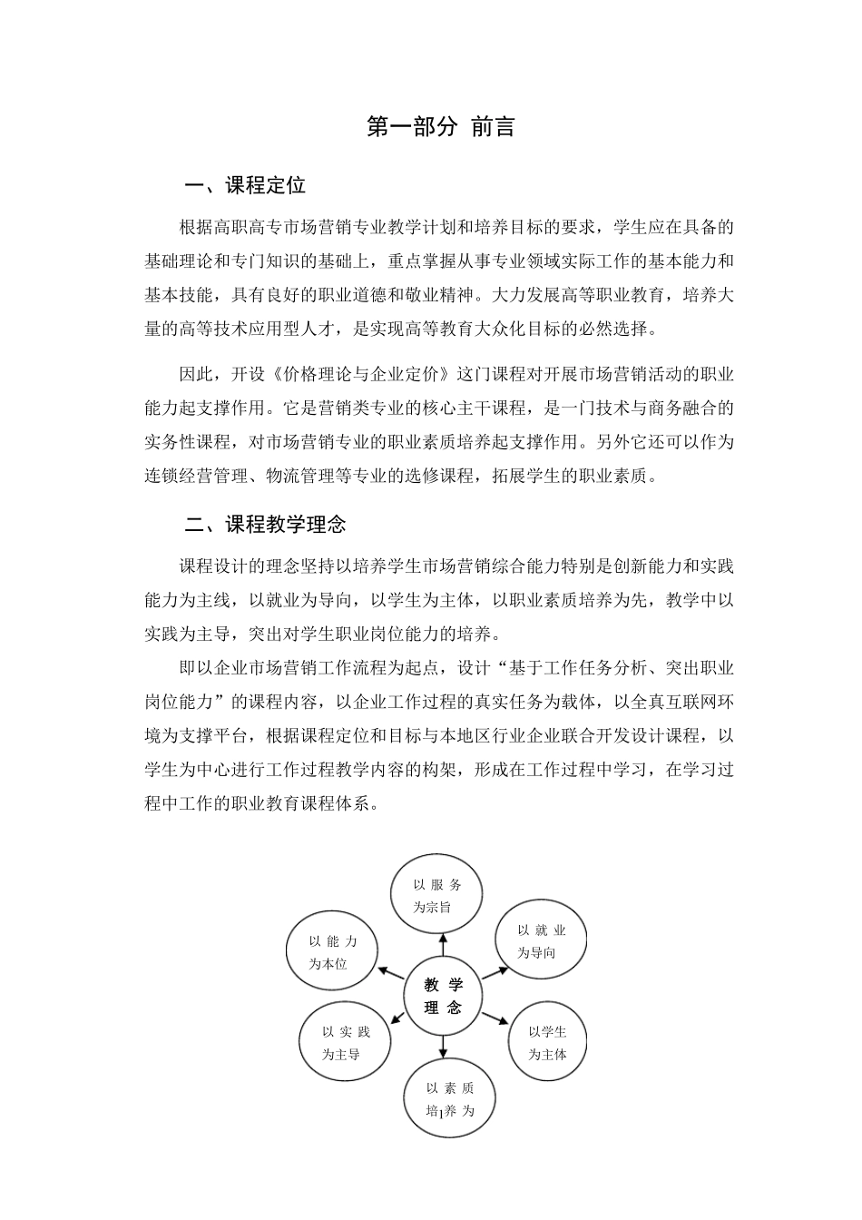 价格理论与企业定价课程标准_第3页