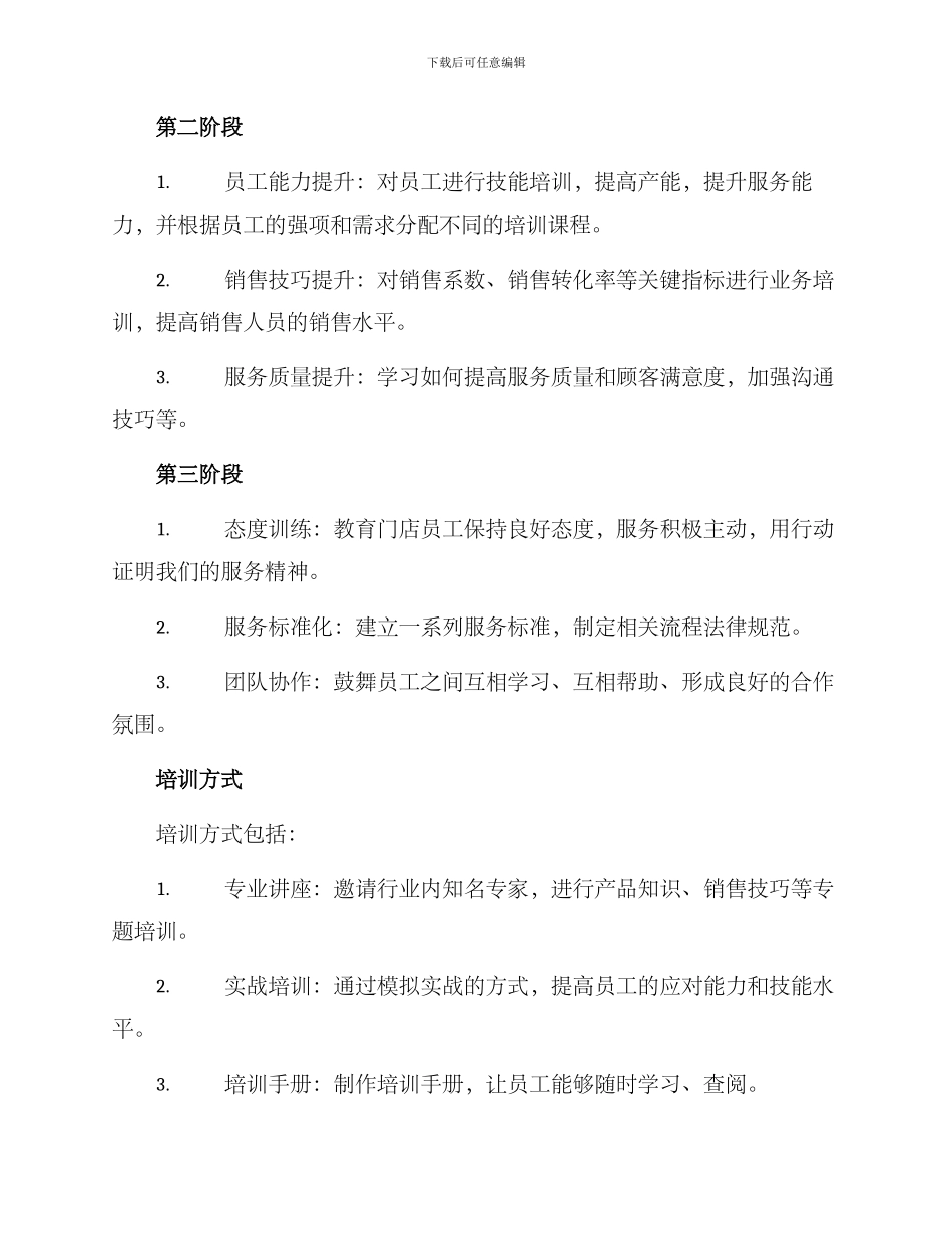 门店产品培训方案_第2页