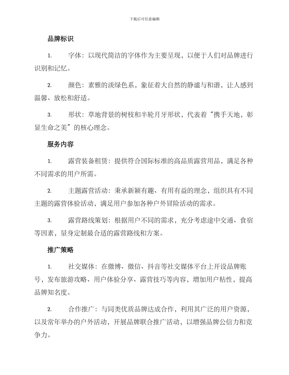 露营品牌策划方案_第2页
