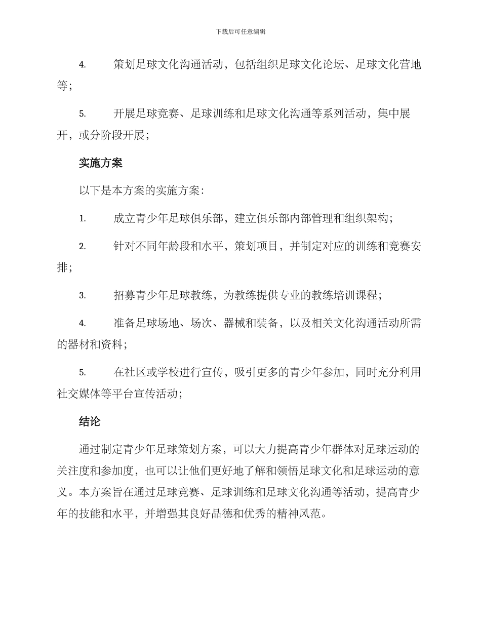 青少年足球策划方案_第3页
