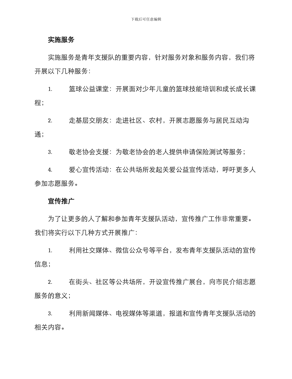 青年支援队活动方案_第3页