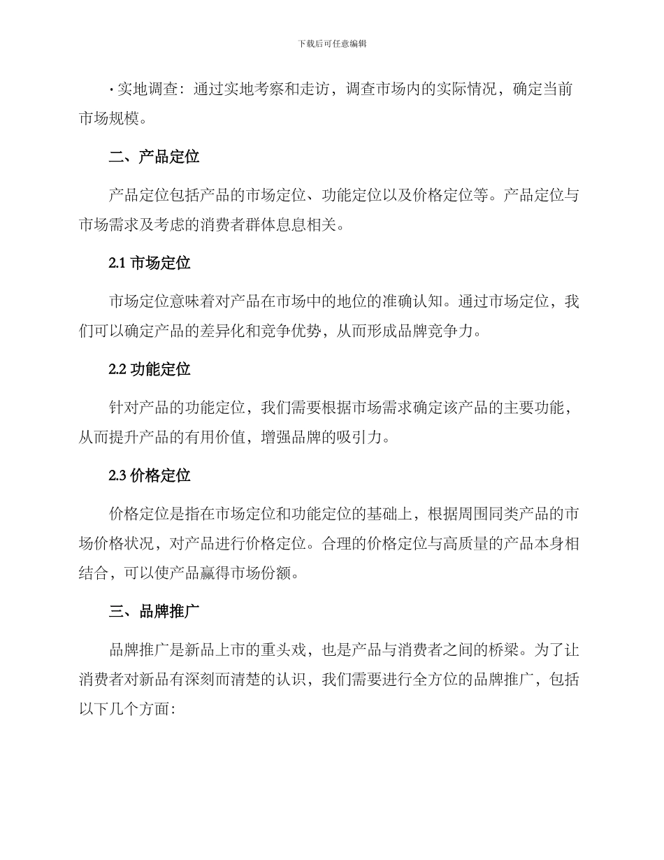 面试新品上市方案_第2页