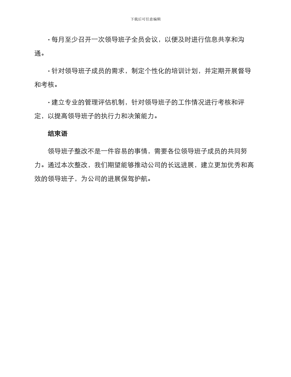 领导班子整改方案_第3页