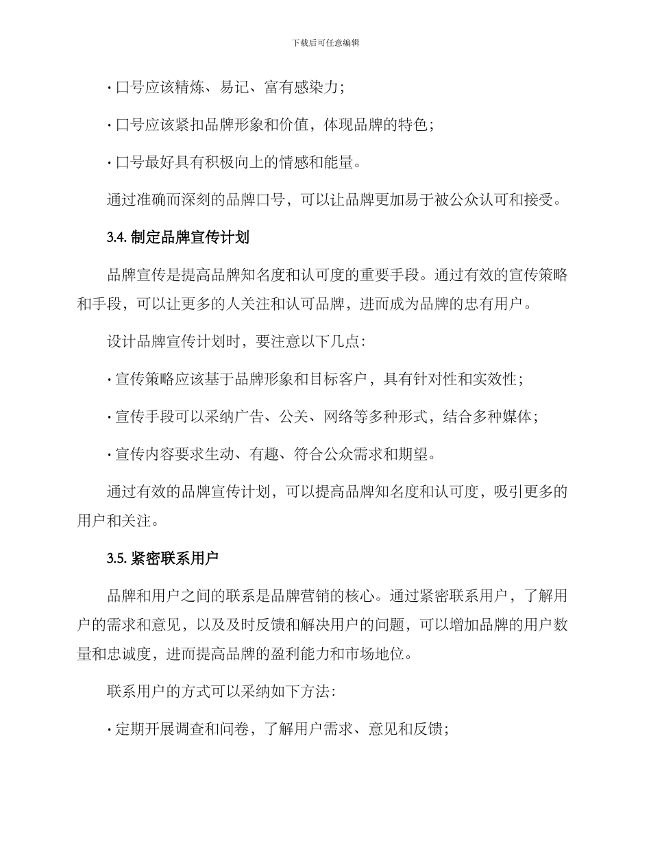 龙头品牌文案策划方案_第3页