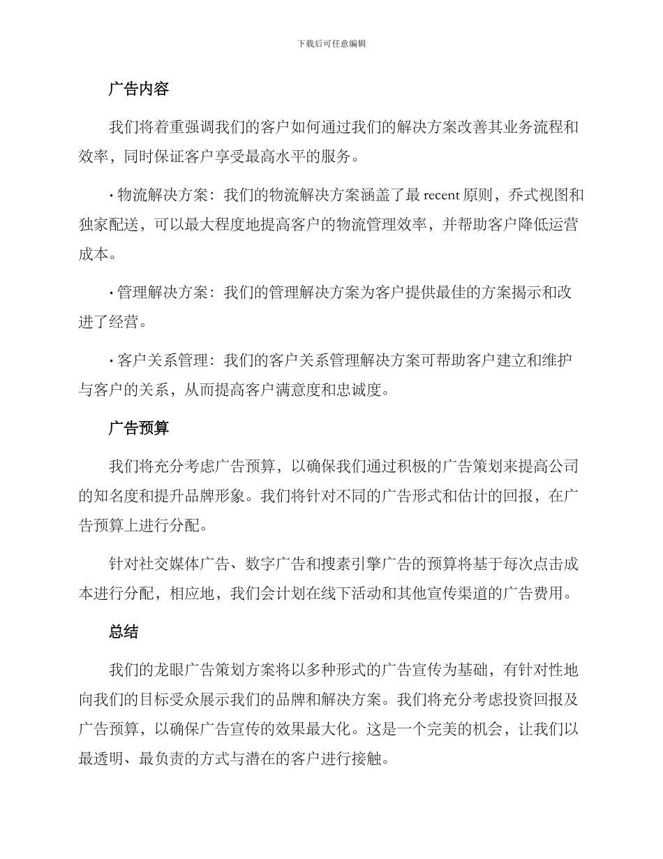 龙眼广告策划方案_第2页