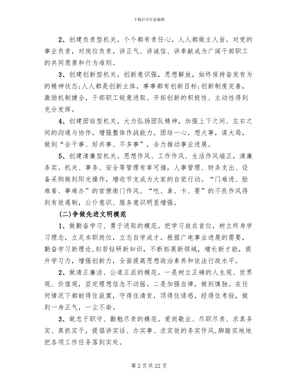 2024创建文明单位实施方案_第2页