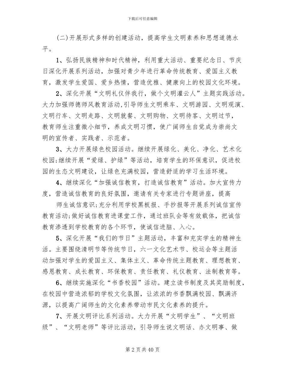 2024创建文明社区实施方案_第2页