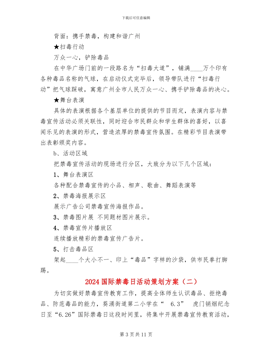 2024国际禁毒日活动策划方案_第3页