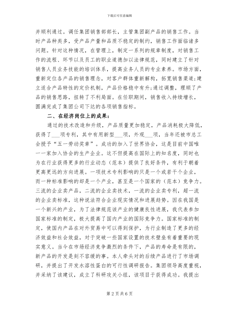 2024年优秀经济师年终工作总结_第2页