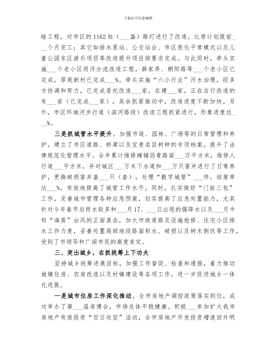 2024年住建局年度工作总结范文_第3页