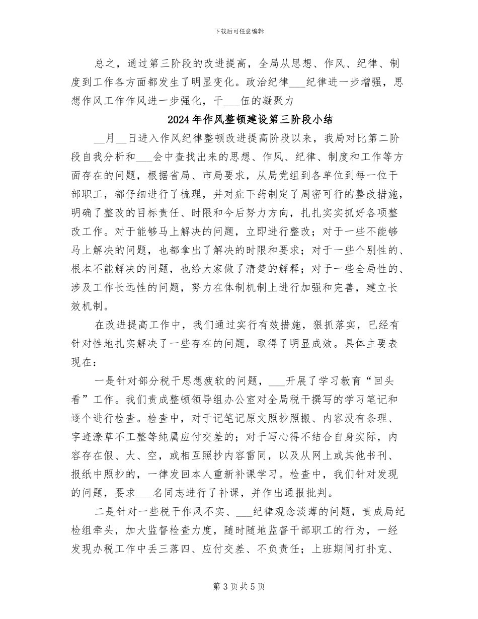 2024年作风整顿建设三阶段总结_第3页
