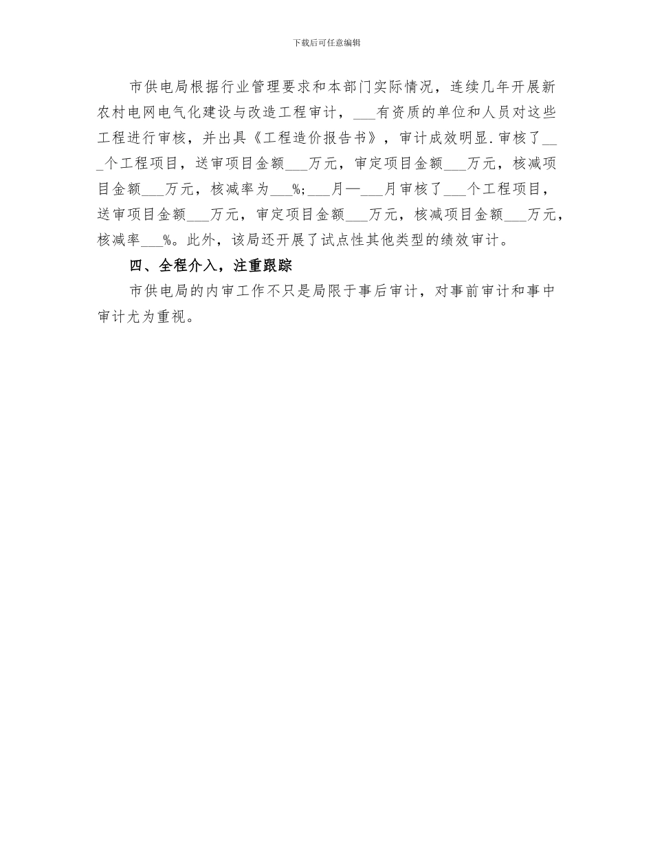 2024年供电局内部审计工作总结_第3页