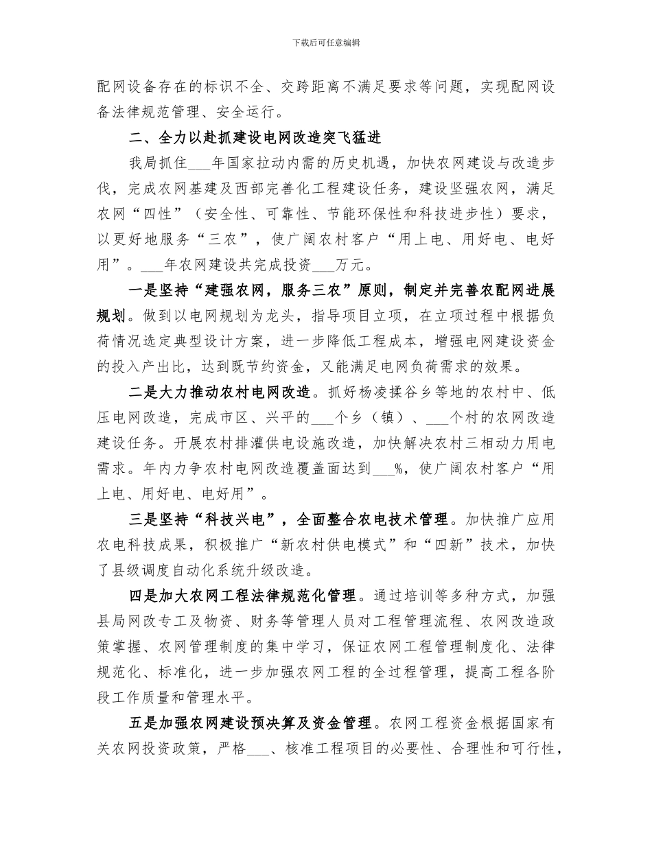 2024年供电局农电工作总结_第2页