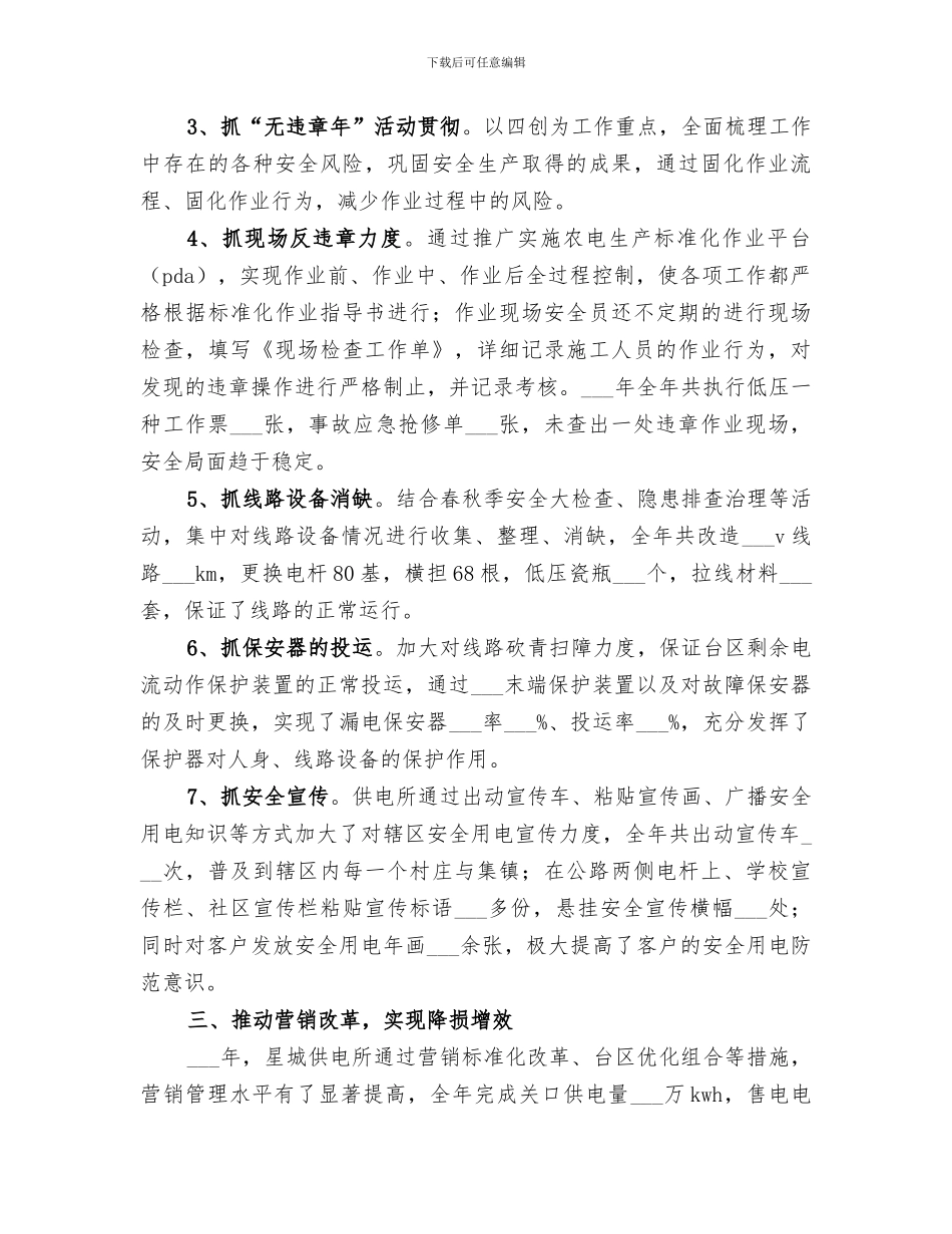 2024年供电所工作总结范本_第3页