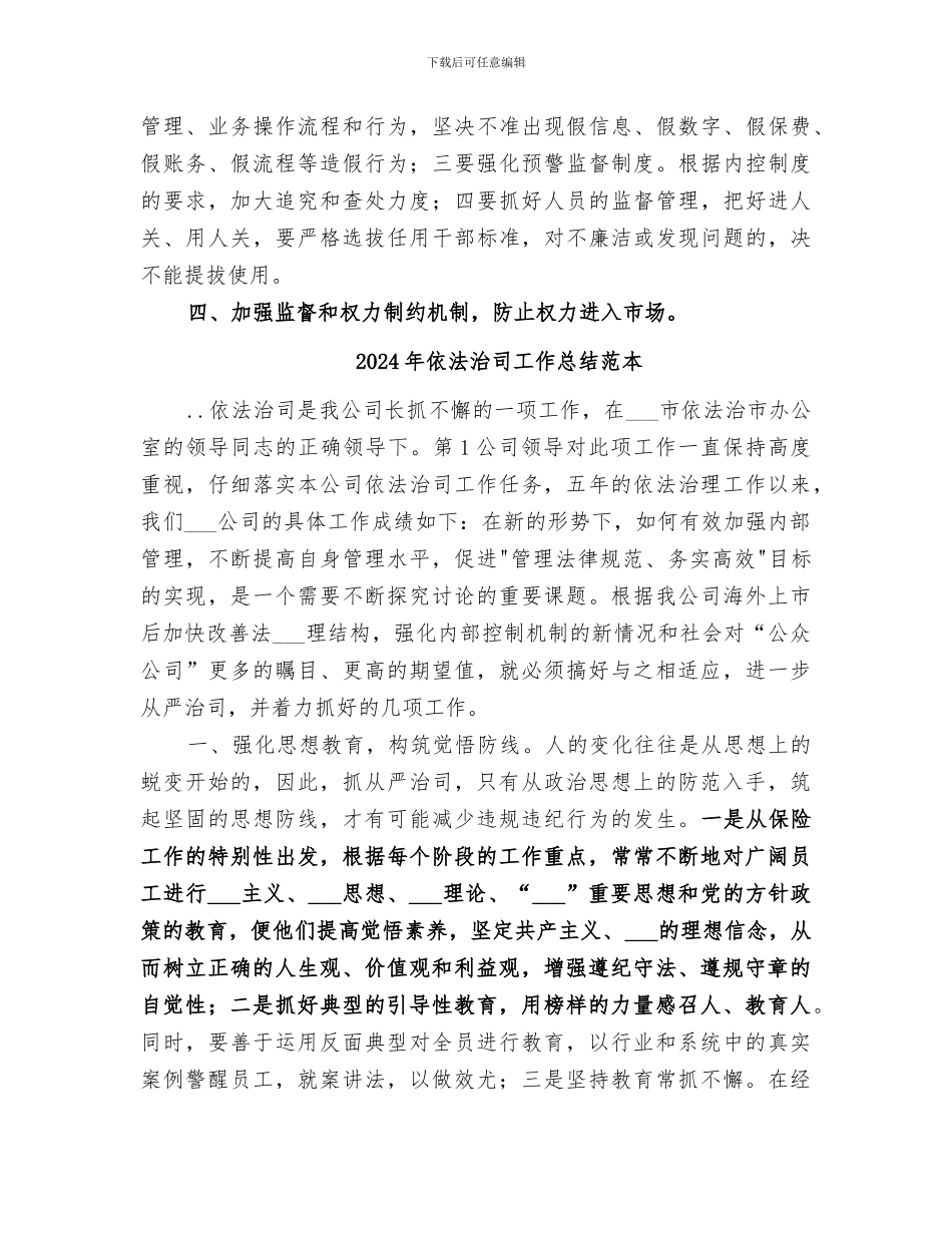 2024年依法治司工作总结_第3页