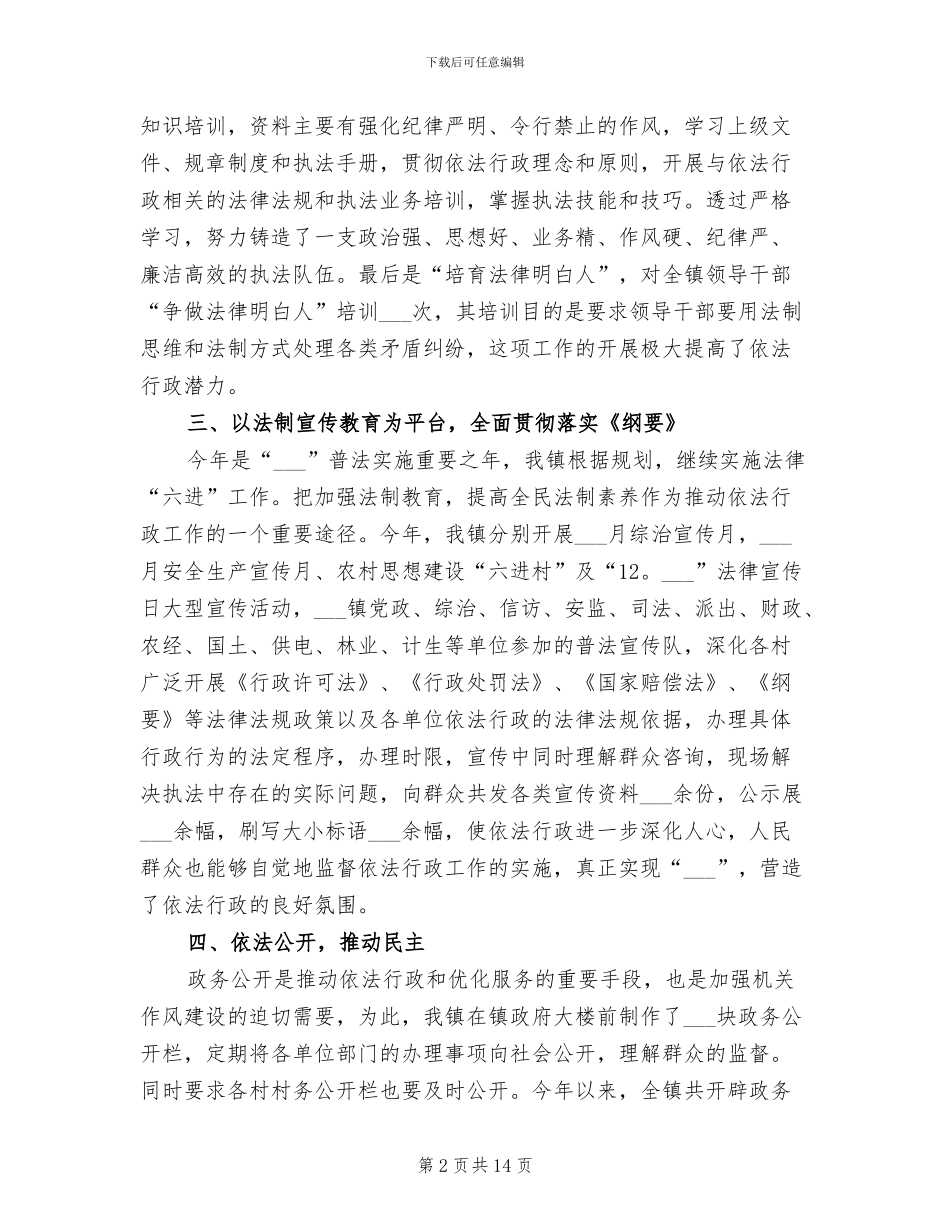 2024年依法行政执法个人工作总结_第2页