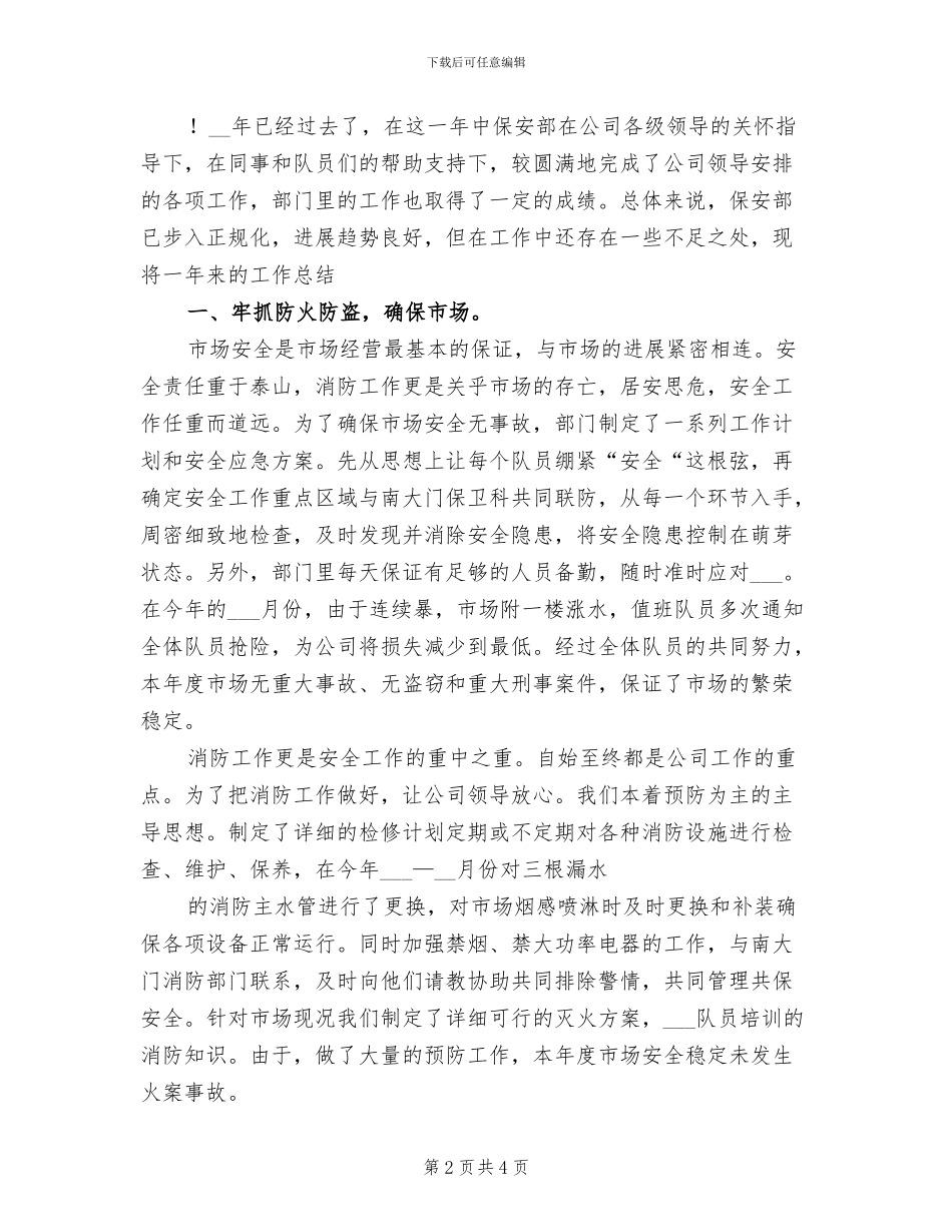 2024年保安个人年度总结模版_第2页