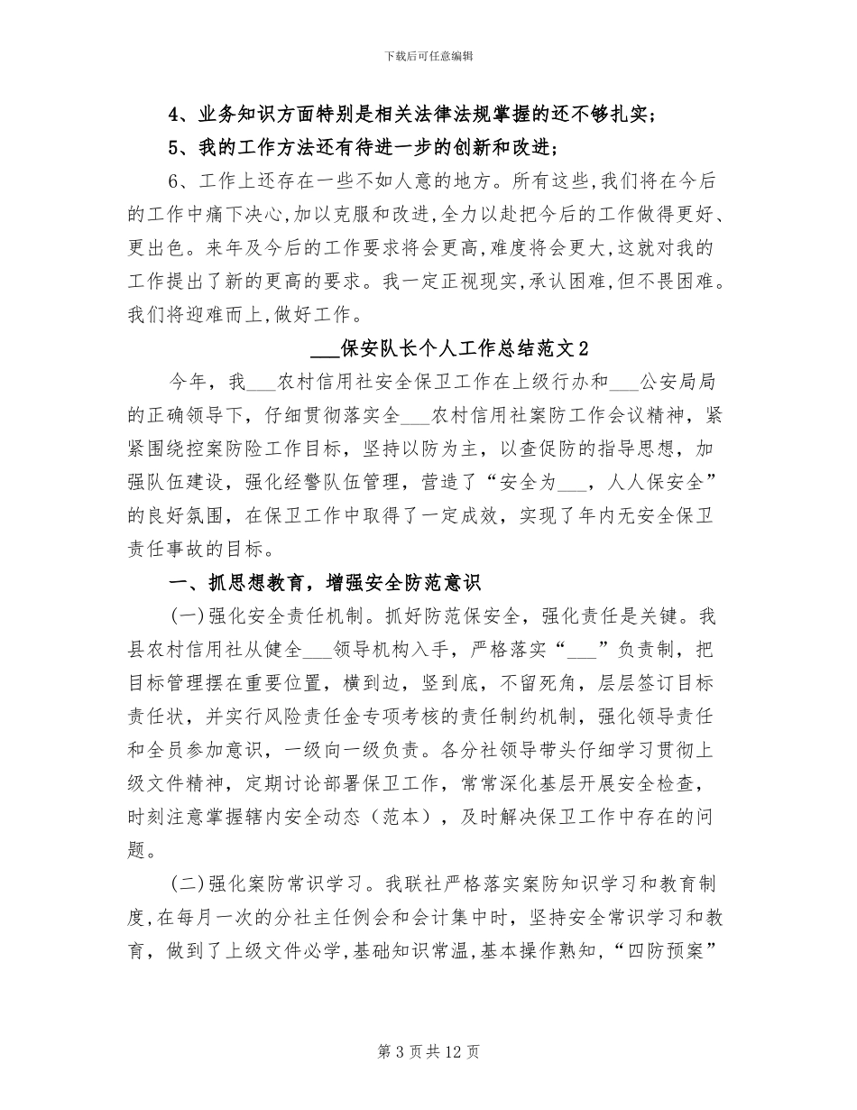 2024年保安队长个人年终总结范文_第3页