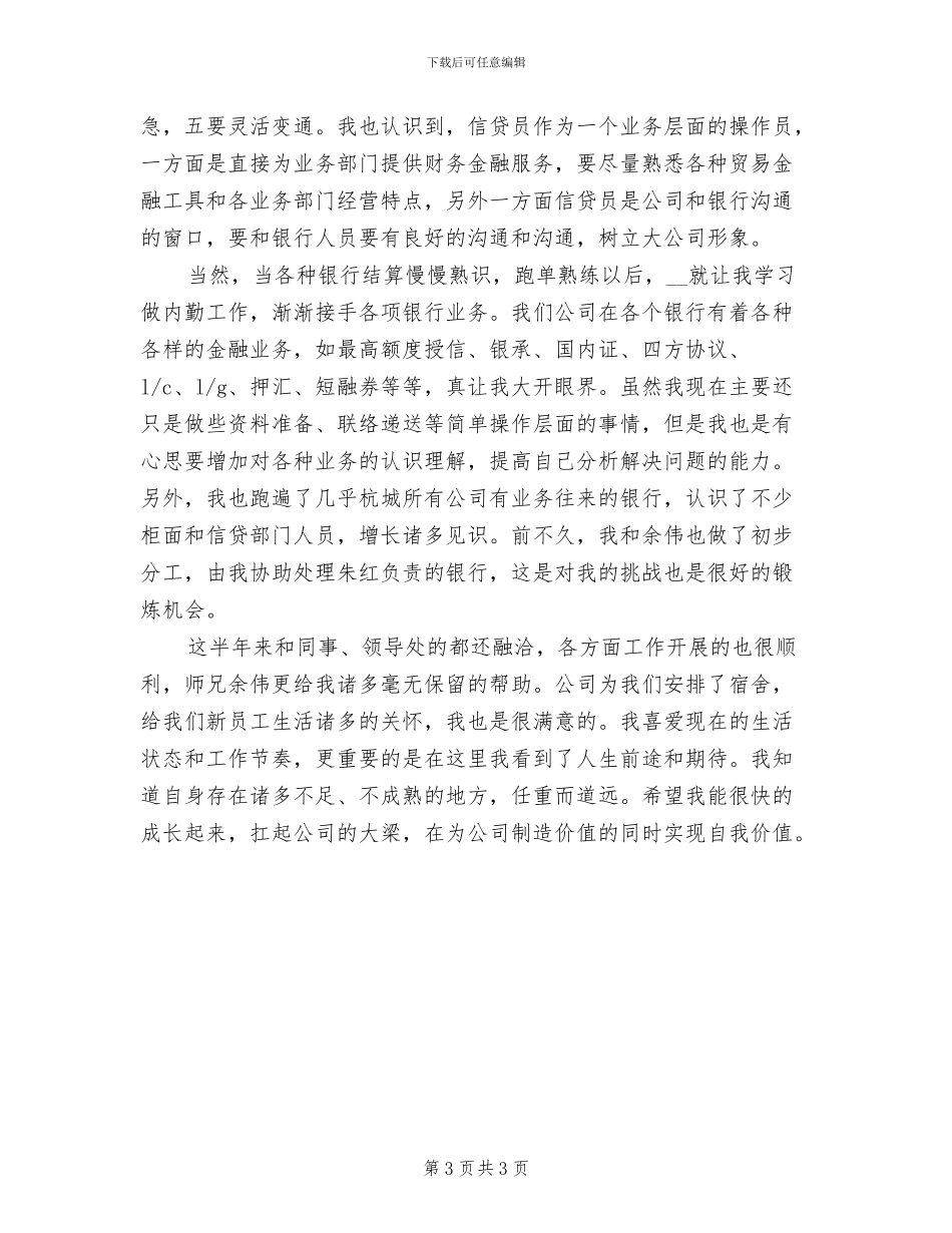 2024年信贷员转正个人小结_第3页