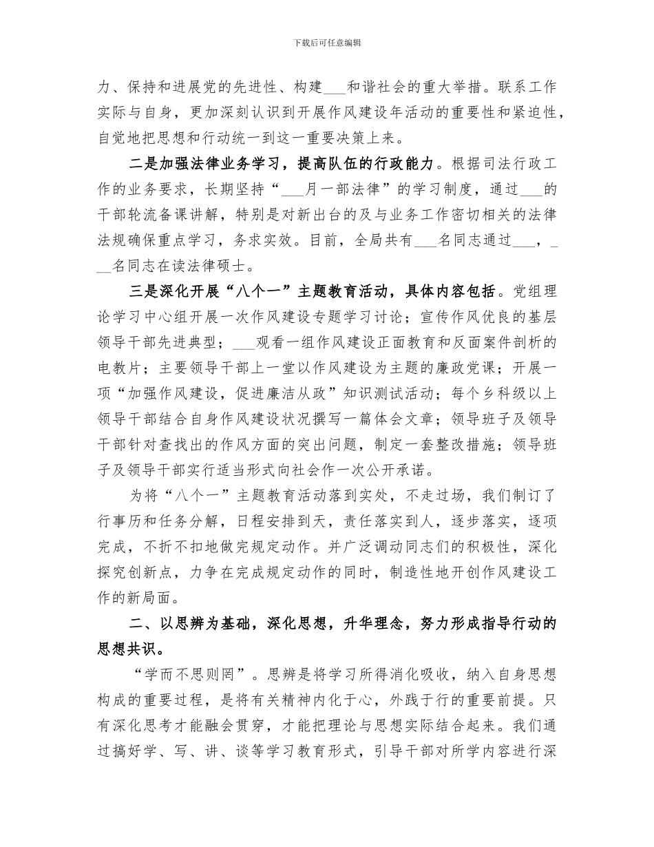 2024年全市开展作风建设年活动工作总结_第2页