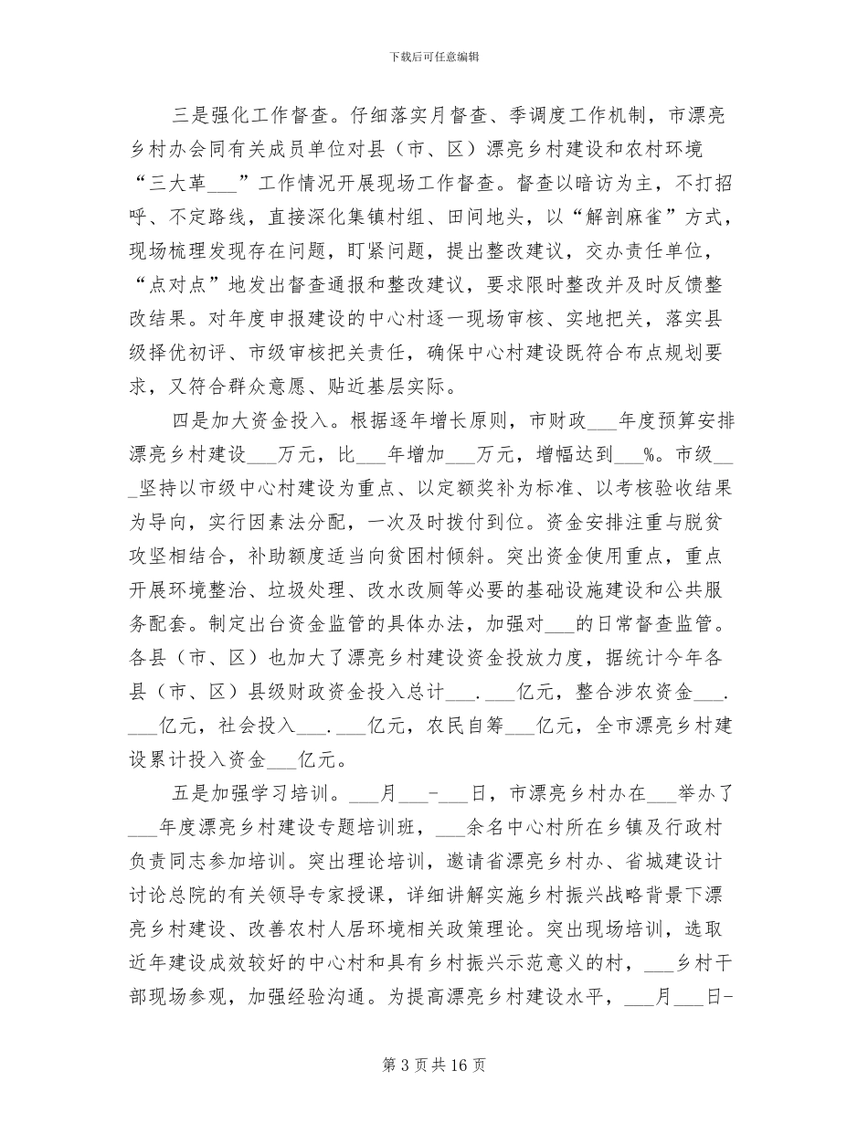 2024年全市美丽乡村建设总结_第3页